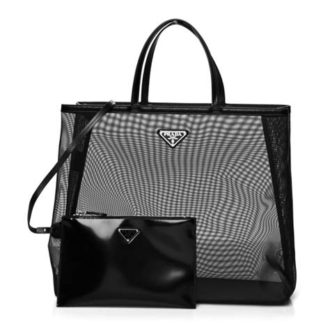 prada mesh bag|Prada leather tote bags.